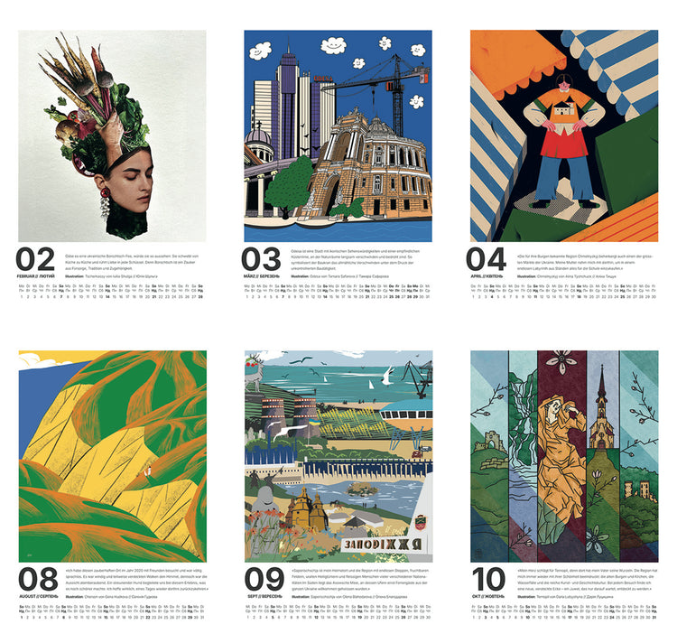 Libereco - Ukraine Soli-Kalender 2027 "Zuhause" VORBESTELLUNG