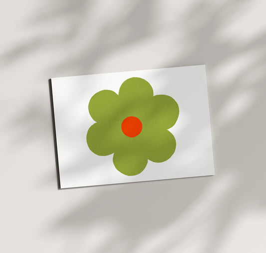 Pomba - Postkarte "Blume Classic Grün"