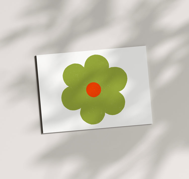 Pomba - Postkarte "Blume Classic Grün"