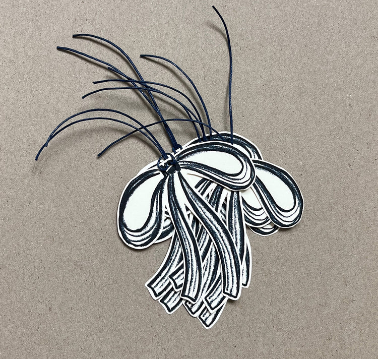 Pomba - Papier-Geschenkanhänger "Bow" (5 Stück)
