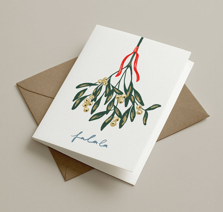 Pomba - Grusskarte "mistletoe"
