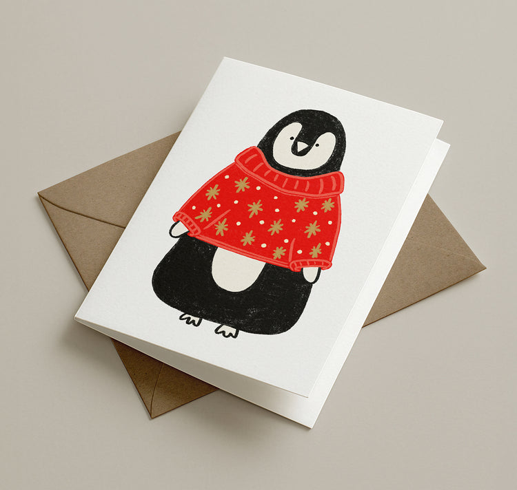 Pomba - Grusskarte "Winterpingu"