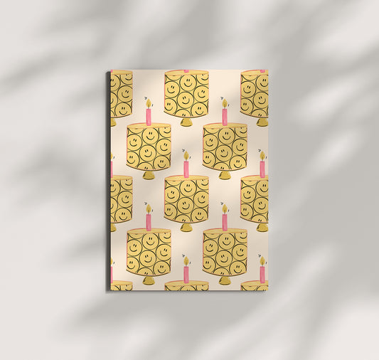 Pomba - Postkarte "Smiley cake party"