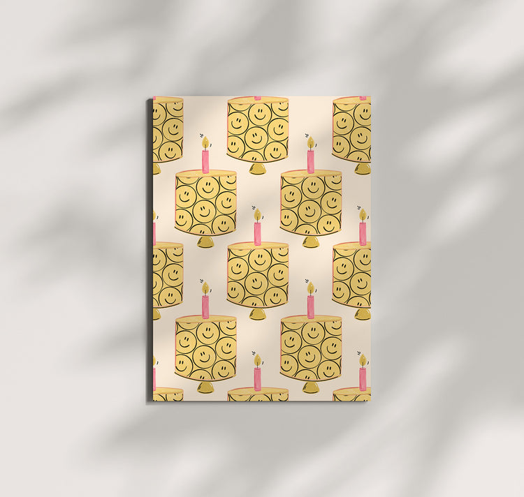 Pomba - Postkarte "Smiley cake party"