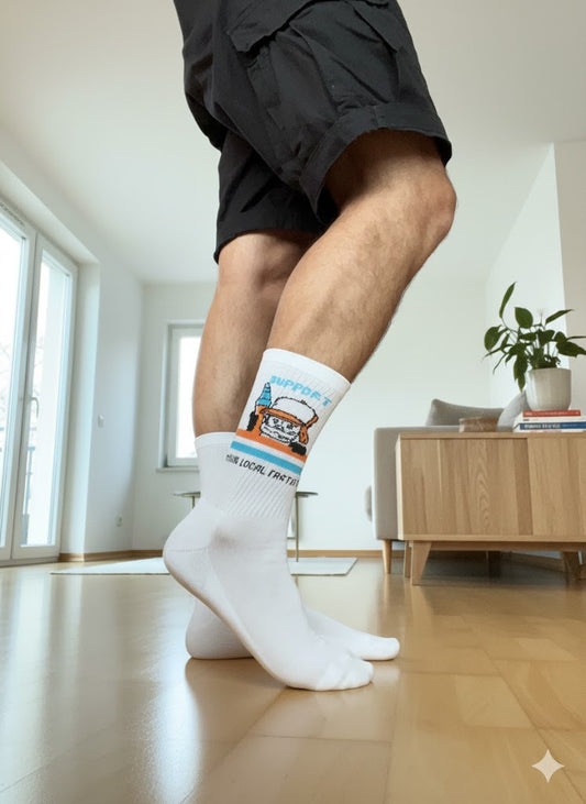 Brainfart - Calzini "Support Your Local Fartist" Taglia unica