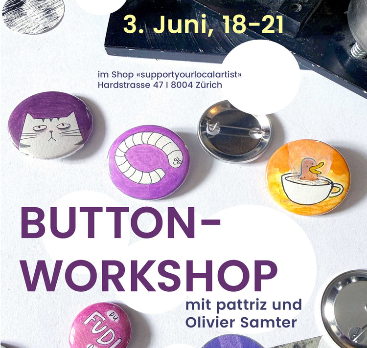 pattriz x Olivier Samter - Workshop "Button" - Zürich (3. Juni 2026)