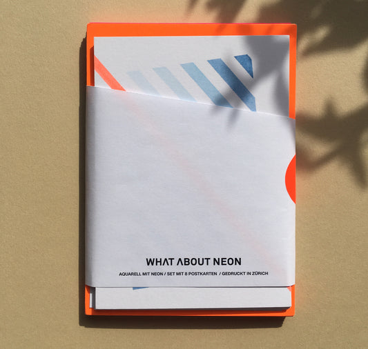 WHAT ABOUT NEON - Set di biglietti con busta "NEON°01-08"