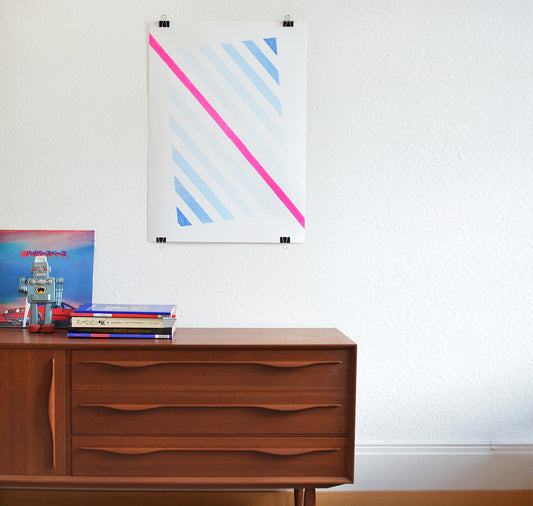 WHAT ABOUT NEON - poster "NEON°02" (rosa neon)