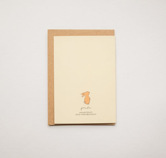 Pomba - Karte "ROSA HASEN"