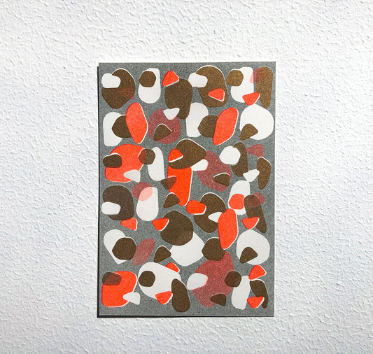 Aline Meier - Riso Postkarte A6 "DIAMOND DUST"