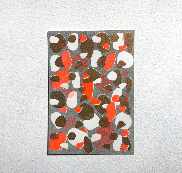 Aline Meier - Carte postale Riso A6 "POUSSIÈRE DE DIAMANT"