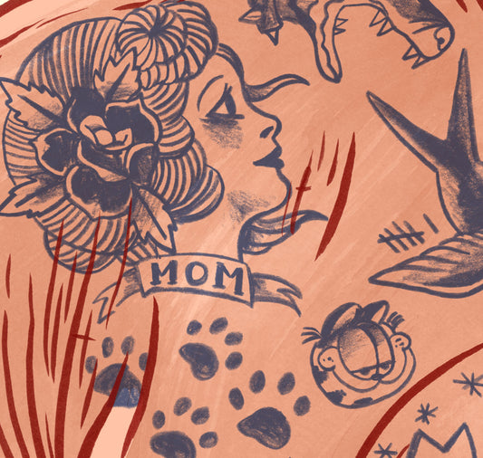 Eva Rust - Affiche "Chat tatoué"