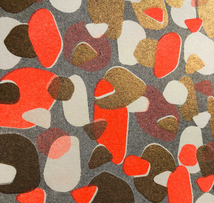 Aline Meier - Carte postale Riso A6 "POUSSIÈRE DE DIAMANT"