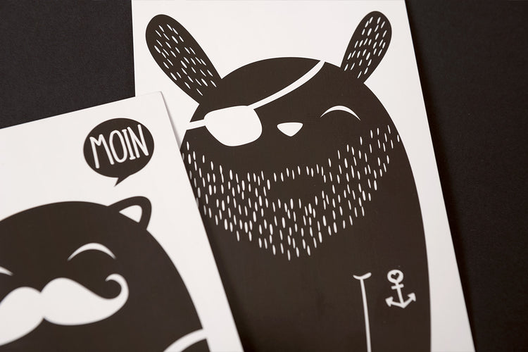 Clarissa Schwarz – 5er Postkartenset "Anchor Collection"