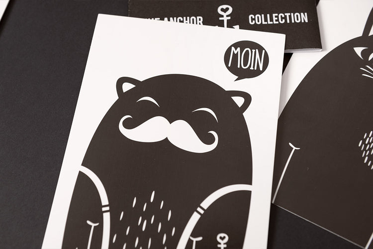 Clarissa Schwarz – 5er Postkartenset "Anchor Collection"