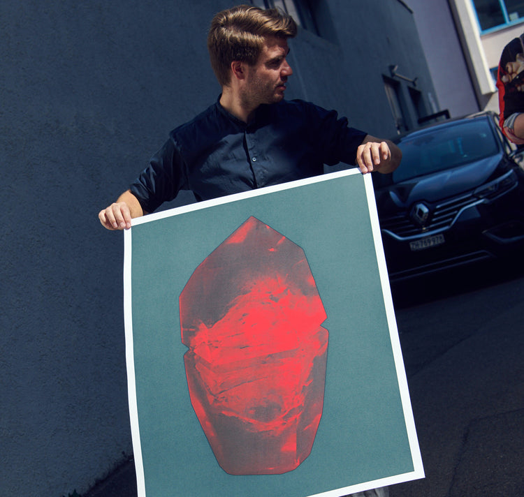 Edition3000 - Siebdruck von Claude Gasser "Red Stoner"