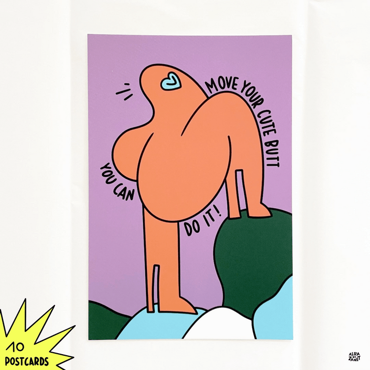 Alba De Zanet - Postkartenset "Butt Berties"