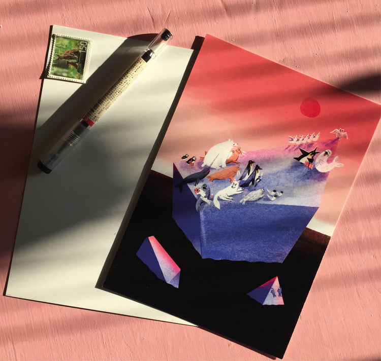 Carla Haslbauer - Postkarte "Opera Antartica"