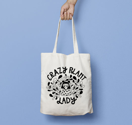 Carmen Saguer - Borsa tote "Crazy Plant Lady"