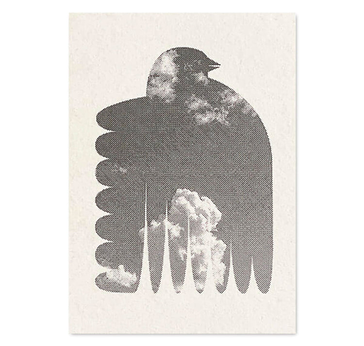 Clarissa Schwarz – Set di 3 cartoline "Uccello"