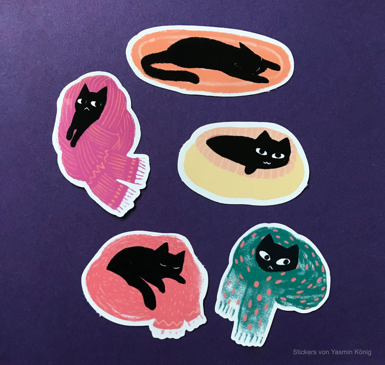 Yasmin König - Stickerset „Cozy Cats"