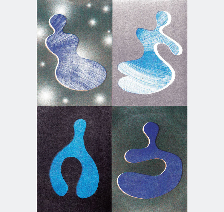 Dale Forbes Molina - Lot de 4 cartes postales Riso A6 "Version 1"