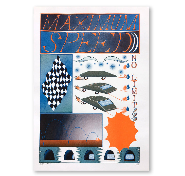 Dario Forlin - Plakat "Maximum Speed"