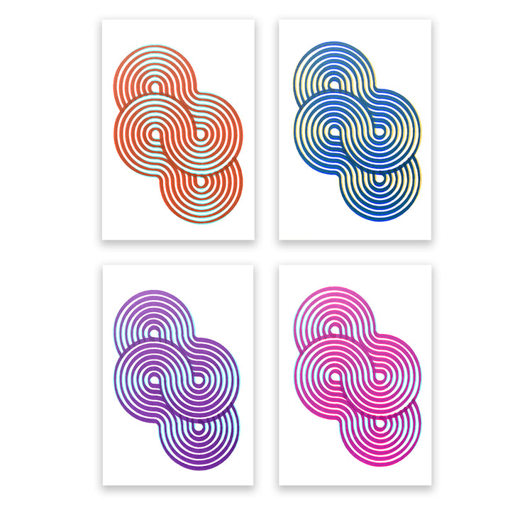 David Odermatt - Set di cartoline 2 "Tracce" (penplot)