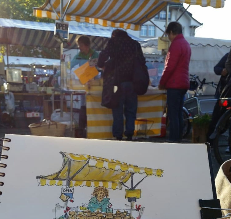 Elias Nell - Postkarte "Madame Fromage"