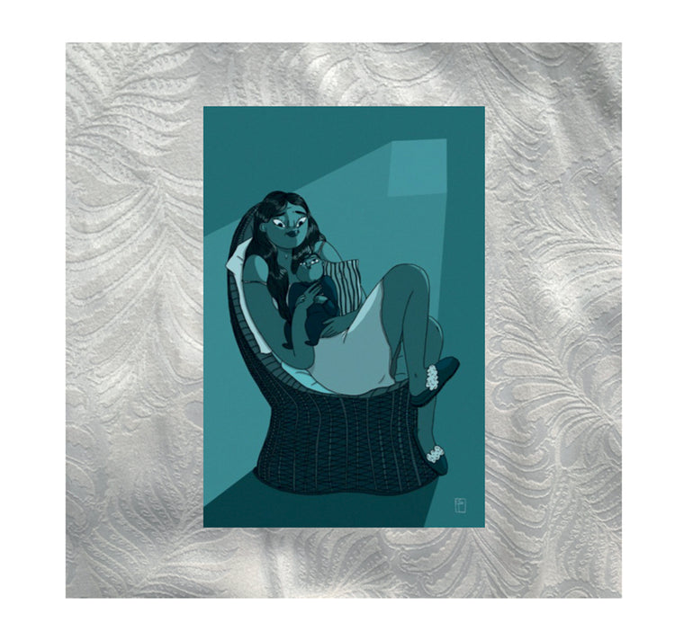 Estelle Gattlen - Postkarte "Mami"