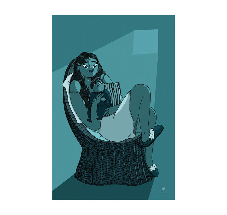 Estelle Gattlen - Postkarte "Mami"