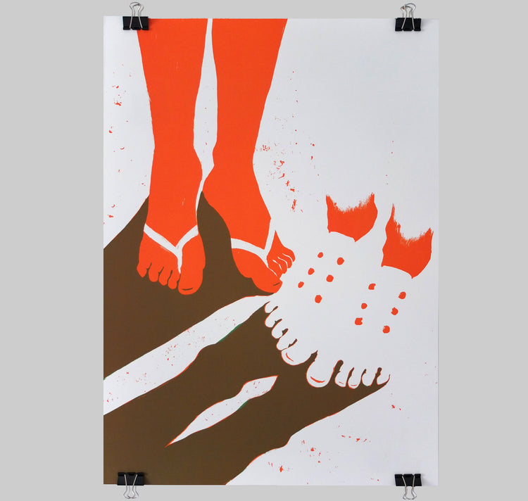 Fruzsina - Plakat "Flipflops vs Converse"