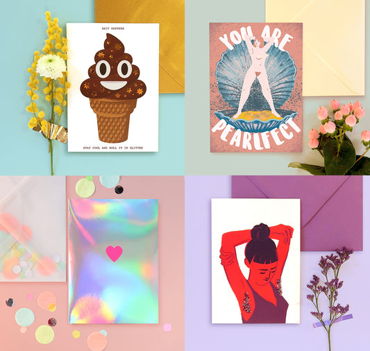 Becky M - Set di 4 biglietti d'auguri