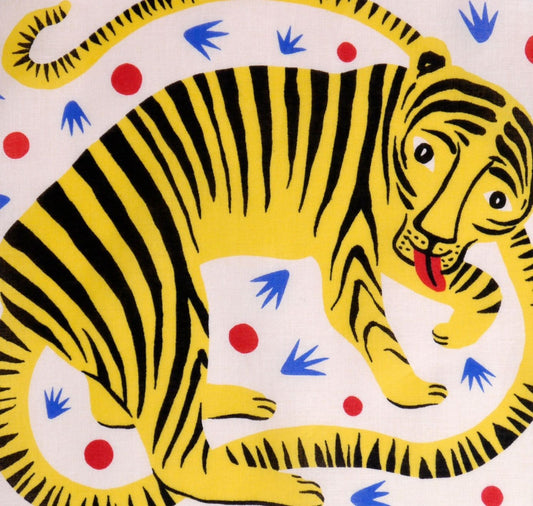 Hoi-Laden - Stofftüchlein "Lächelnder Tiger"