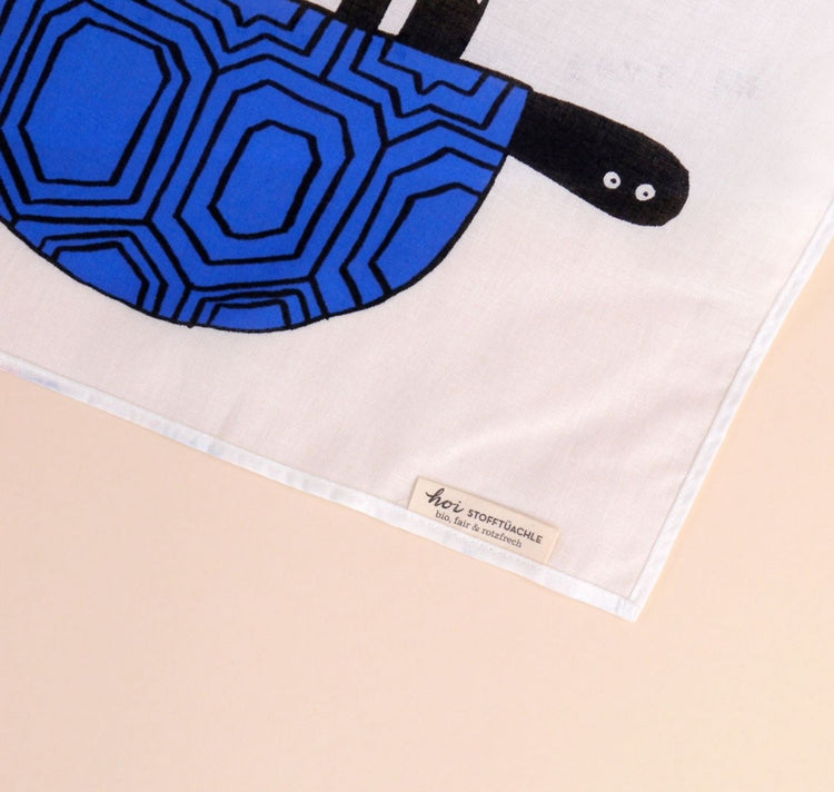 Hoi-Laden - Asciugamano di stoffa "Tartarughe - Finché mi ami"