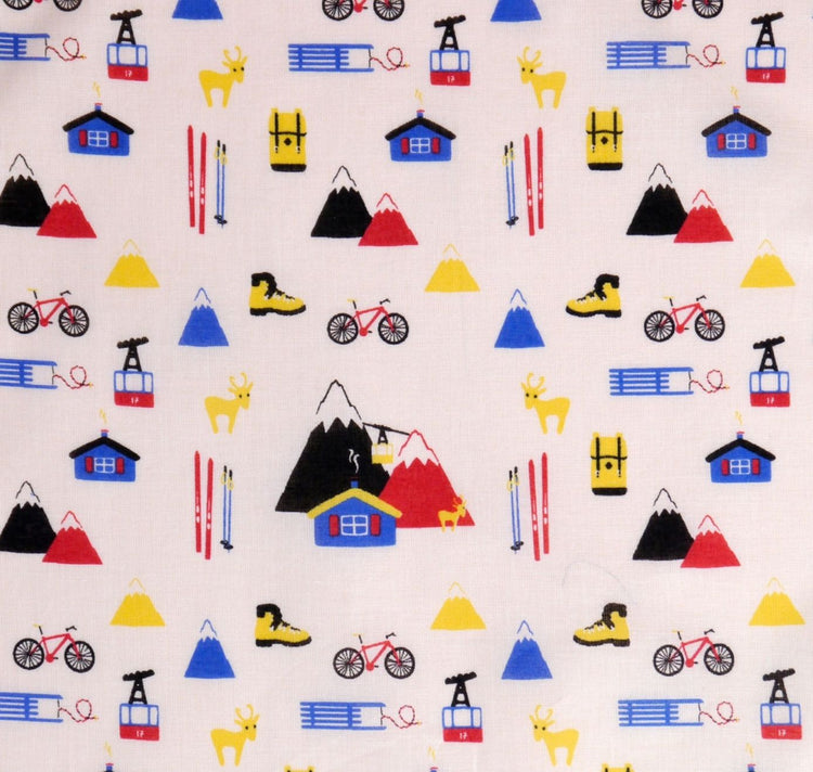 Hoi-Laden - Stofftüchlein "Unsere Alpen - A Life Full of Adventures"