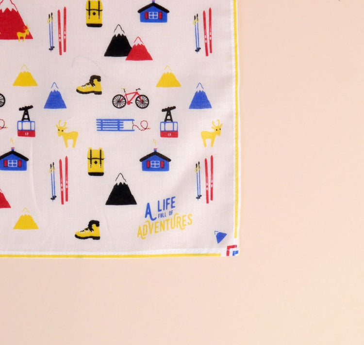 Hoi-Laden - Stofftüchlein "Unsere Alpen - A Life Full of Adventures"