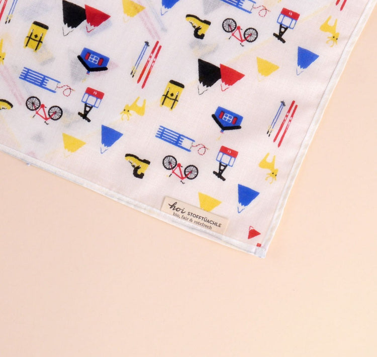 Hoi-Laden - Stofftüchlein "Unsere Alpen - A Life Full of Adventures"