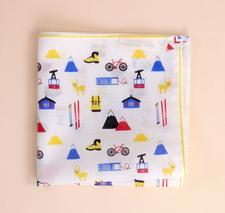 Hoi-Laden - Stofftüchlein "Unsere Alpen - A Life Full of Adventures"