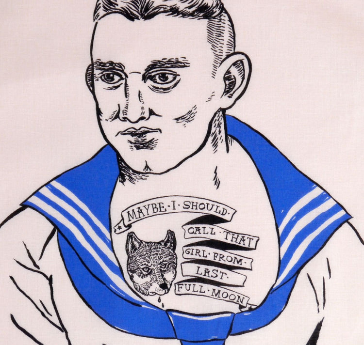 Hoi-Laden - Stofftüchlein "Verliebter Matrose"