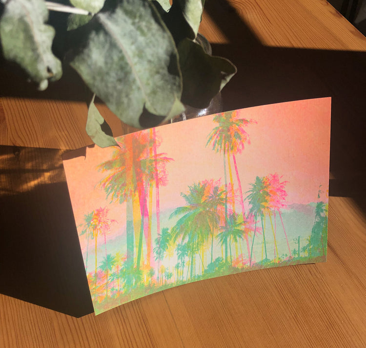 Aline Meier - Riso Postkarte A5 "KOH MAK"