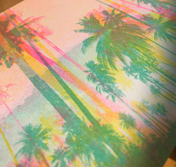 Aline Meier - Riso Postkarte A5 "KOH MAK"