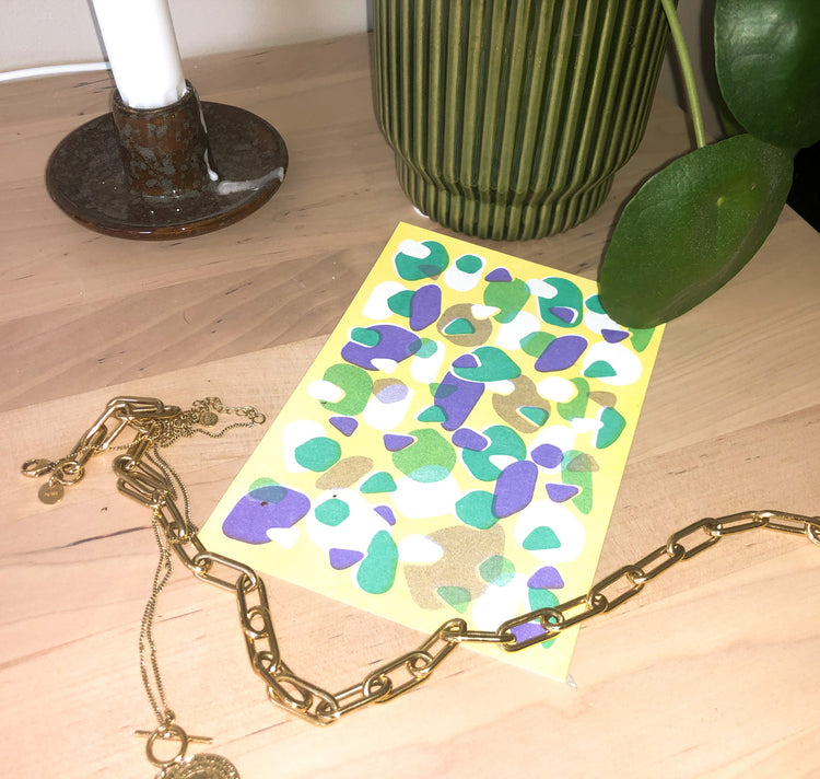 Aline Meier - Carte postale Riso A6 "MINCES MENTHE"