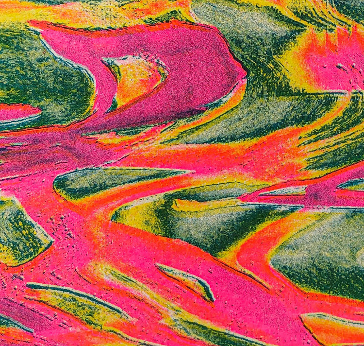 Aline Meier - Riso Postkarten A6 – 2er Set "HEAT WAVES"