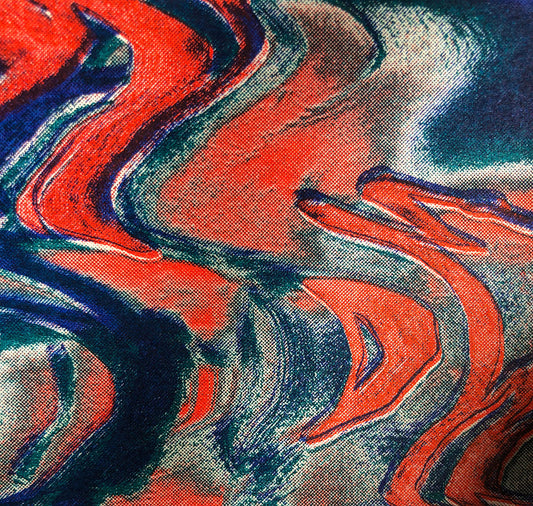 Aline Meier - Riso Postkarten A6 – 2er Set "BAD LIAR"