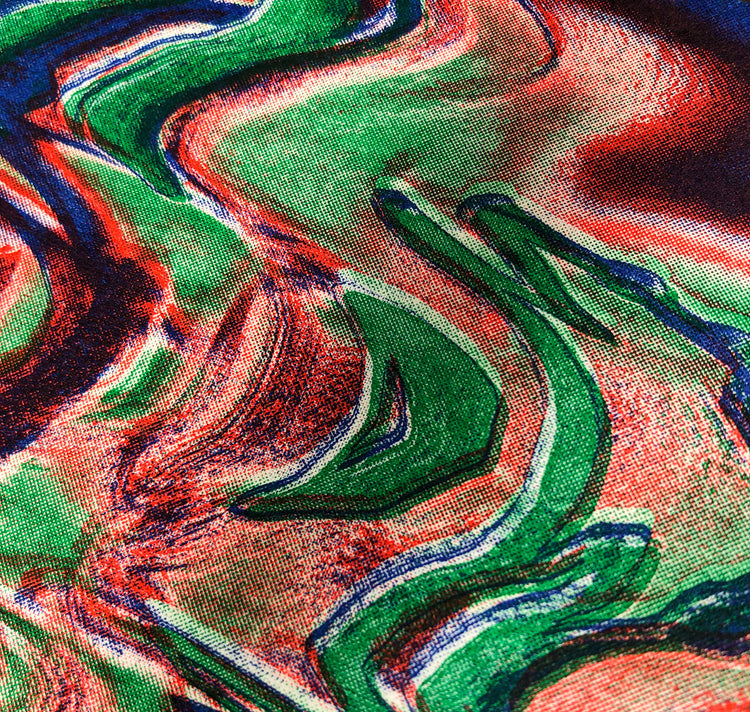 Aline Meier - Cartes postales Riso A6 - lot de 2 "JETER DES ROSES"