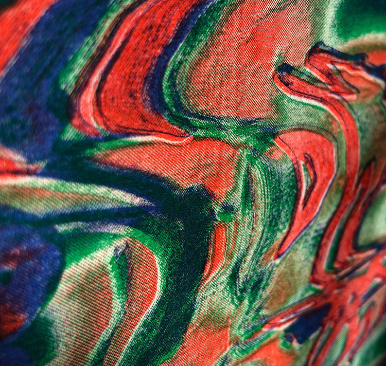 Aline Meier - Cartes postales Riso A6 - lot de 2 "JETER DES ROSES"