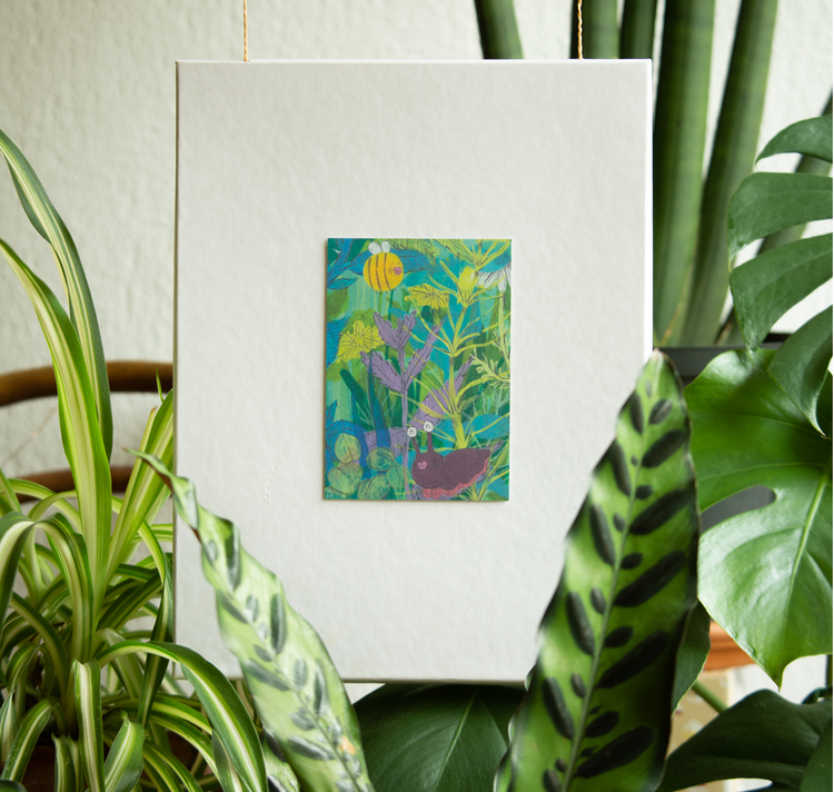 Veronica L. Montaño - Set di 3 cartoline "Nel verde"