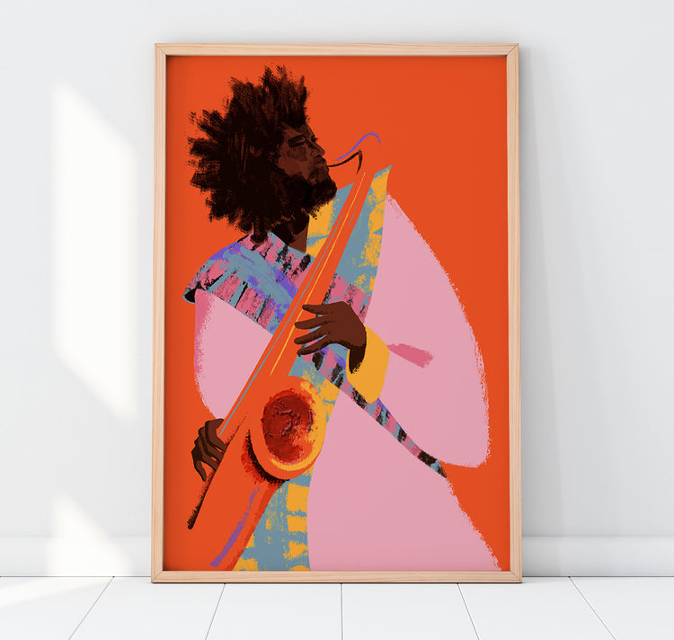 Becky M - Fine Art Print "Kamasi Washington"