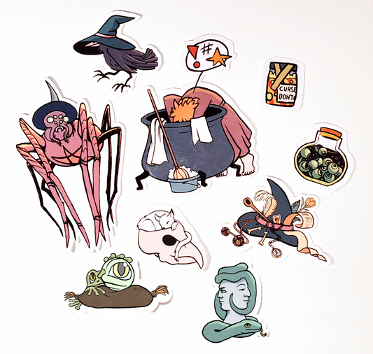 Kathrin Heierli - Sticker-Set "Witchcraft, Magyck & Sorcerie"